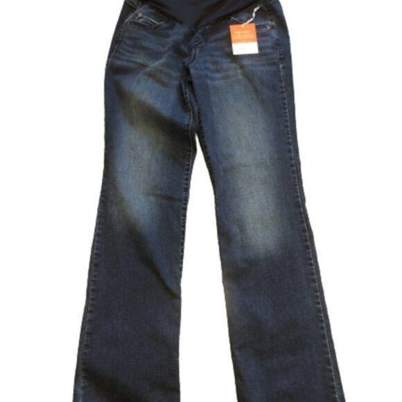 a:glow maternity bootcut jeans with full panel NEW 4 - Picture 1 of 4